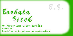 borbala vitek business card