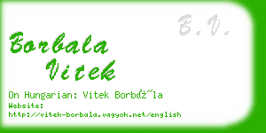 borbala vitek business card